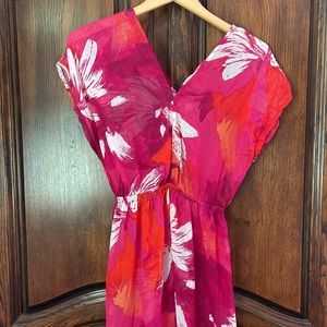 Mossimo sheer swim cover maxi dress size S